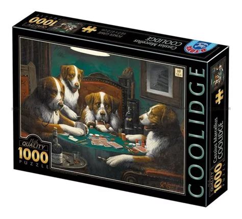 Poker cães de quebra cabeça
